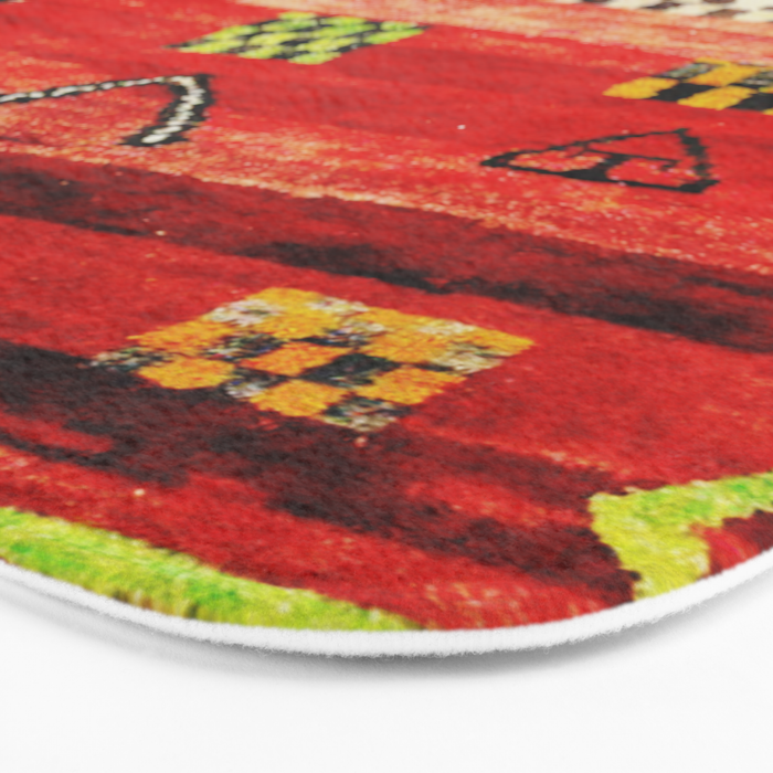 Antique Berber Moroccan Rug Print Bath Mat Gallery Image 3