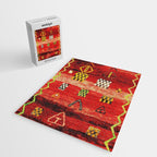 Antique Berber Moroccan Rug Print Jigsaw Puzzle Gallery Image 2