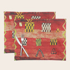 Antique Berber Moroccan Rug Print Placemat Gallery Image 1