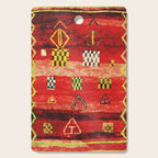 Antique Berber Moroccan Rug Print Cutting Board Gallery Image 1