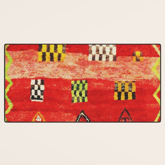 Antique Berber Moroccan Rug Print Desk Mat Gallery Image 3