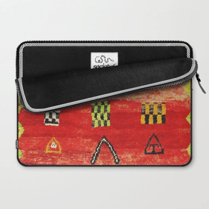 Antique Berber Moroccan Rug Print Laptop Sleeve Gallery Image 2