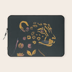 Floral Cheetah Laptop Sleeve Gallery Image 1