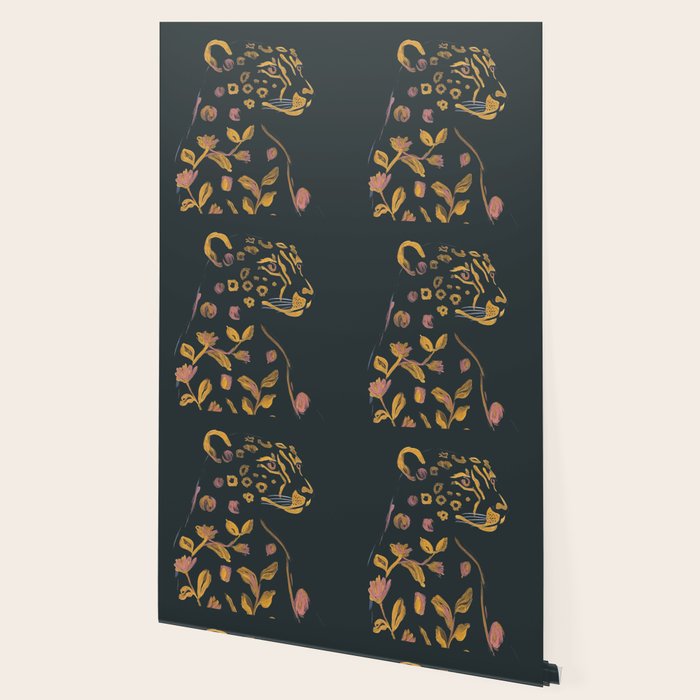 Floral Cheetah Wallpaper Gallery Image 2