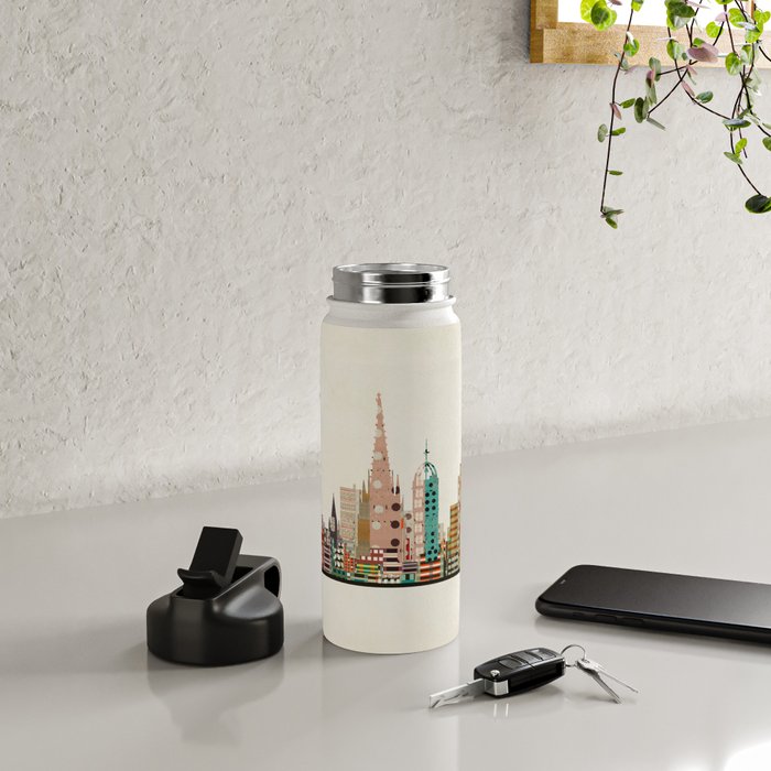 barcelona skyline Water Bottle Gallery Image 4