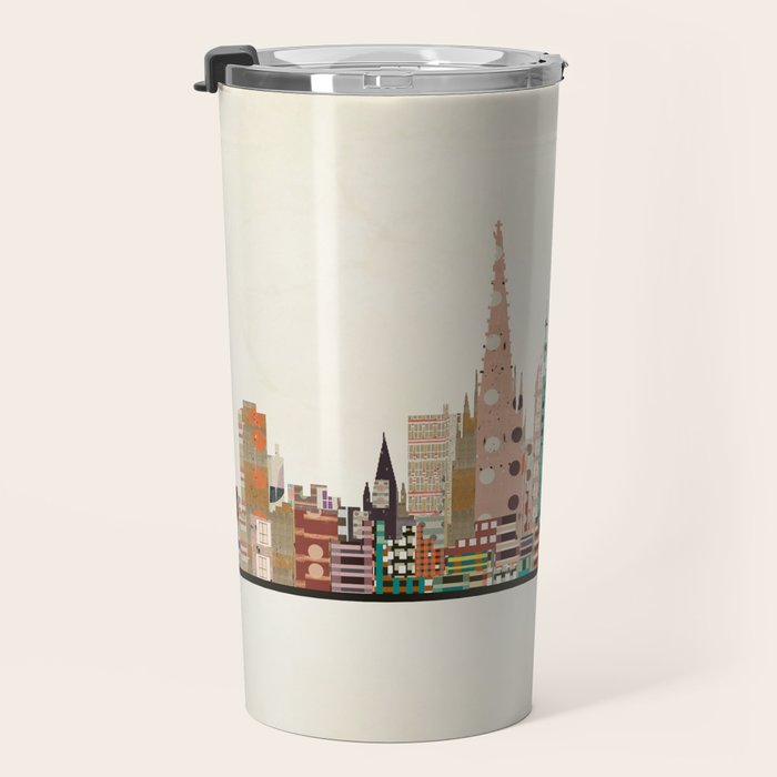 barcelona skyline Travel Mug Gallery Image 3