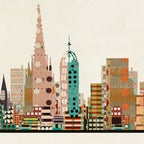 barcelona skyline Coffee Mug Gallery Image 2