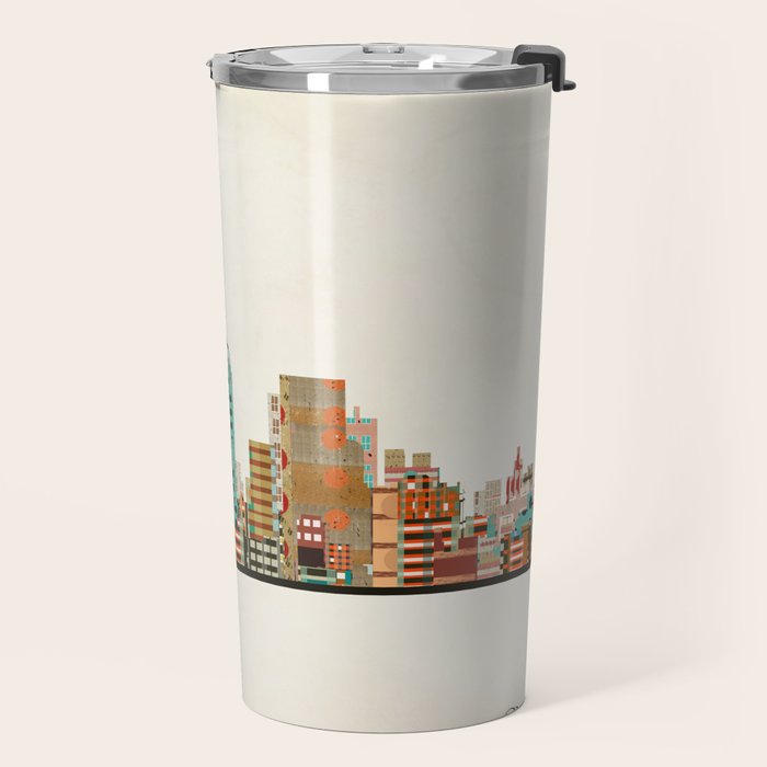 barcelona skyline Travel Mug Gallery Image 2