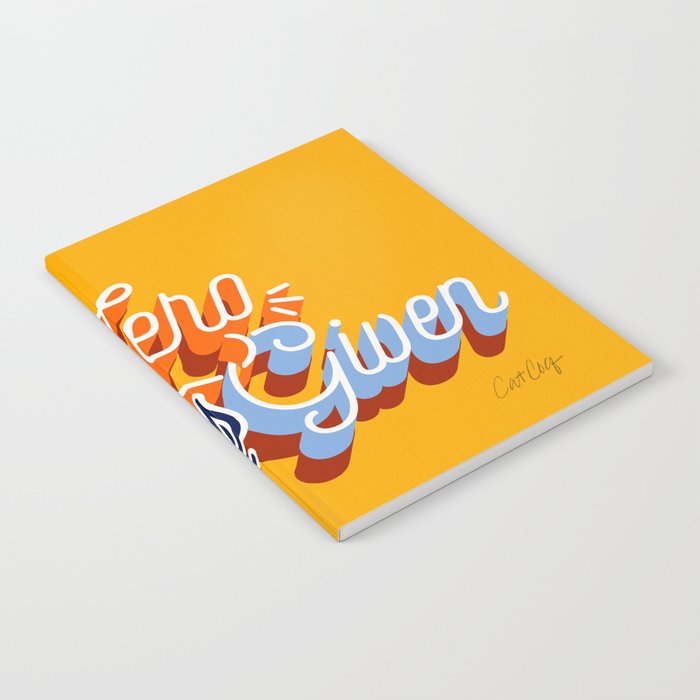 Zero F*cks Given - Yellow & Blue Palette Notebook Gallery Image 2