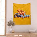 Zero F*cks Given - Yellow & Blue Palette Wall Tapestry Gallery Image 2