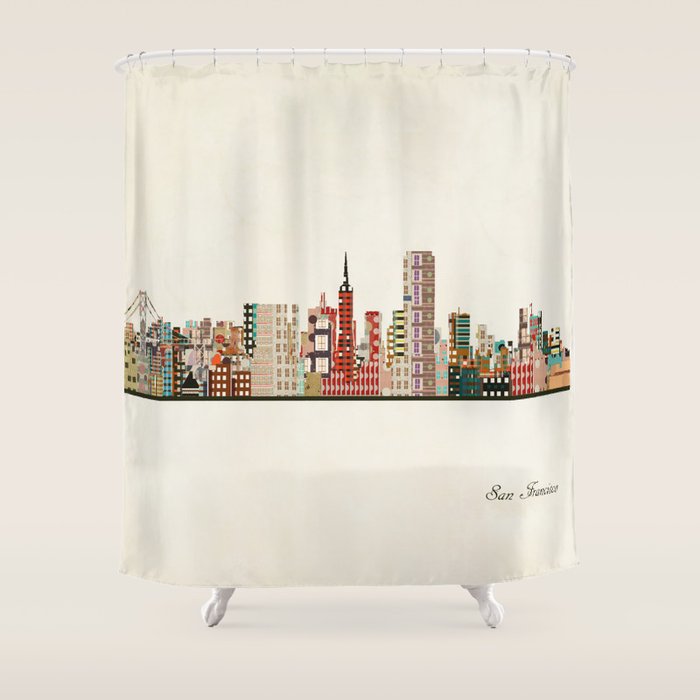 san francisco california Shower Curtain Gallery Image 1