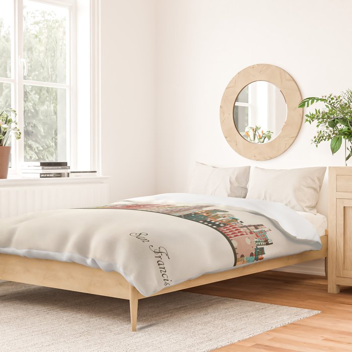 san francisco california Duvet Cover Gallery Image 2