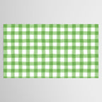 Green geometric plaid gingham pattern Tablecloth Gallery Image 2
