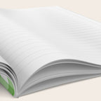 Green geometric plaid gingham pattern Notebook Gallery Image 2