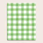 Green geometric plaid gingham pattern Notebook Gallery Image 4