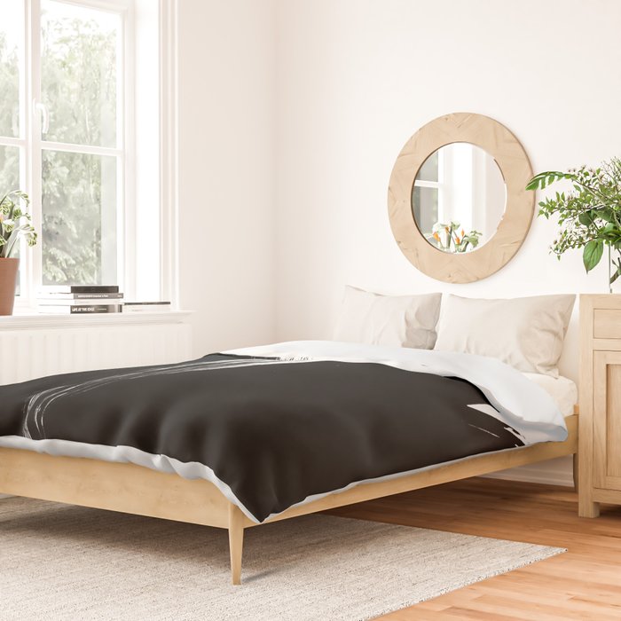 Monochrome Ink 02 Duvet Cover Gallery Image 2