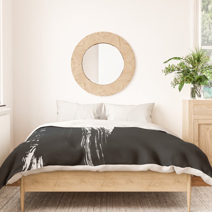 Monochrome Ink 02 Duvet Cover Gallery Image 3