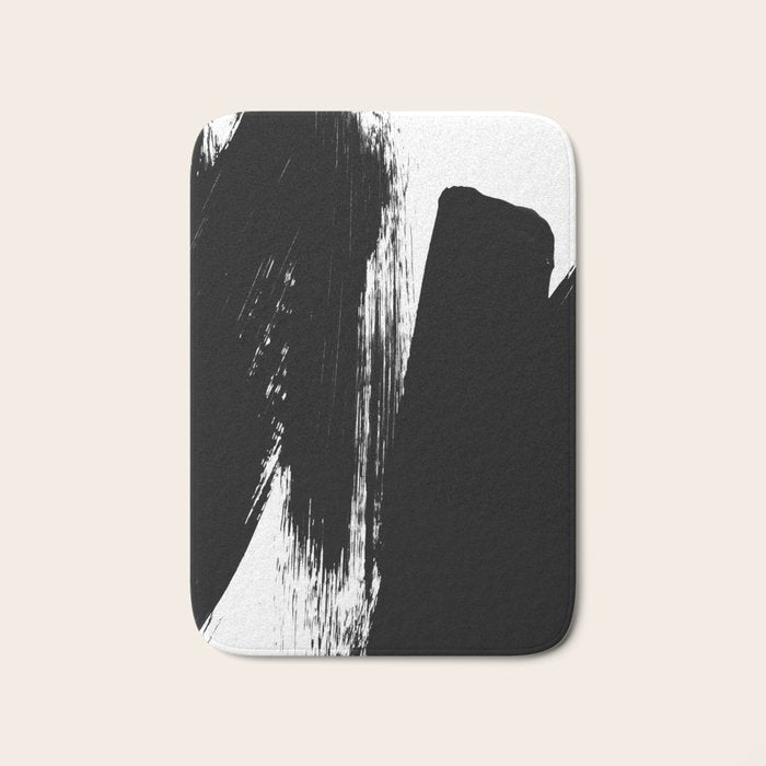 Monochrome Ink 02 Bath Mat Gallery Image 1
