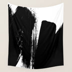 Monochrome Ink 02 Wall Tapestry Gallery Image 4
