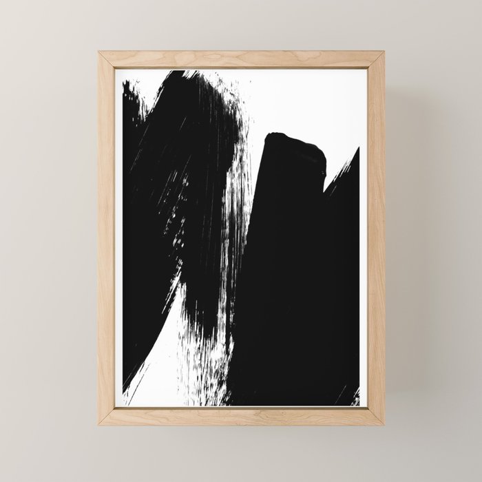 Monochrome Ink 02 Mini Art Print Gallery Image 1
