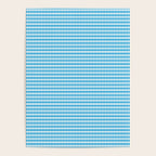 Oktoberfest Bavarian Blue and White Small Diagonal Diamond Pattern Poster Gallery Image 4