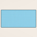 Oktoberfest Bavarian Blue and White Small Diagonal Diamond Pattern Desk Mat Gallery Image 3