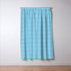 Oktoberfest Bavarian Blue and White Small Diagonal Diamond Pattern Window Curtain Gallery Image 3