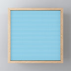 Oktoberfest Bavarian Blue and White Small Diagonal Diamond Pattern Mini Art Print Gallery Image 1