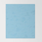 Oktoberfest Bavarian Blue and White Small Diagonal Diamond Pattern Throw Blanket Gallery Image 2