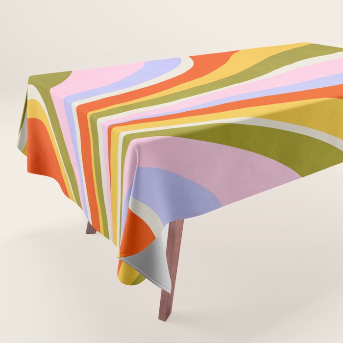 Candy Paint: Sunrise | Mid Century Retro Edition Tablecloth Gallery Image 1