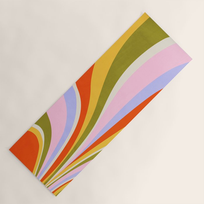 Candy Paint: Sunrise | Mid Century Retro Edition Yoga Mat Gallery Image 1
