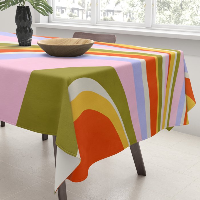 Candy Paint: Sunrise | Mid Century Retro Edition Tablecloth Gallery Image 3