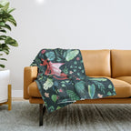 Tropical Dragon Throw Blanket Gallery Image 1