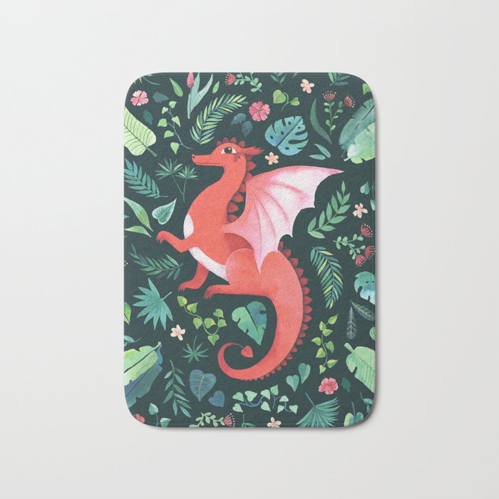 Tropical Dragon Bath Mat Gallery Image 1