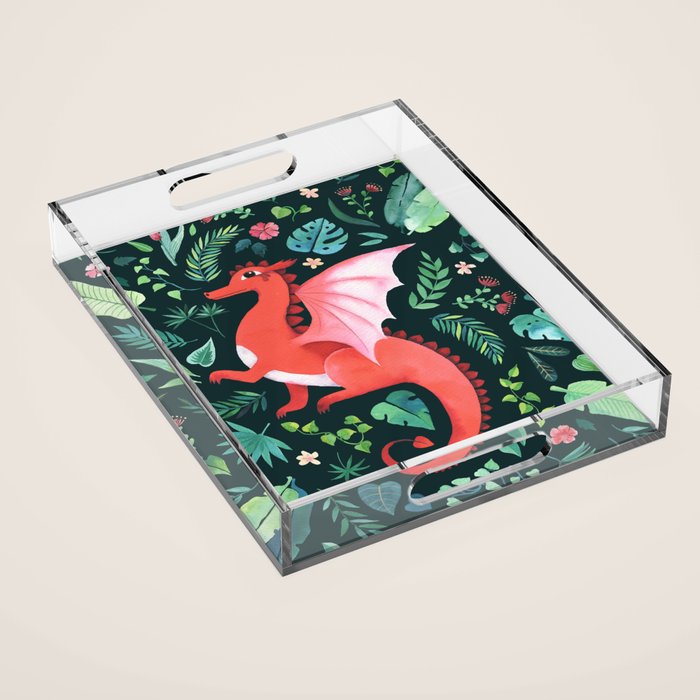Tropical Dragon Acrylic Tray Gallery Image 1