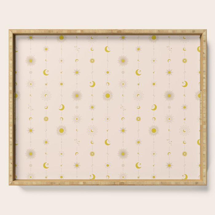 Sweet Celestial Stripes Serving Tray Gallery Image 1