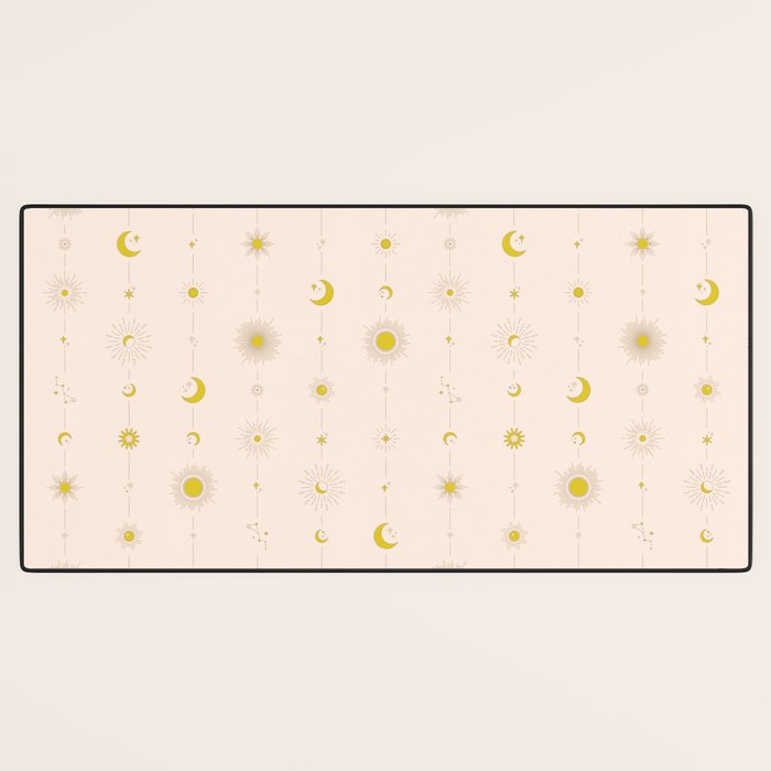 Sweet Celestial Stripes Desk Mat Gallery Image 3