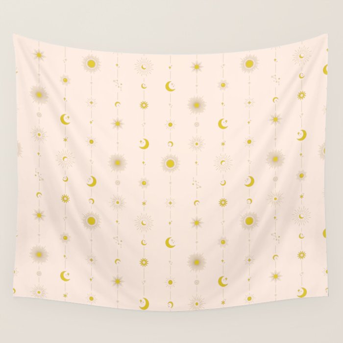 Sweet Celestial Stripes Wall Tapestry Gallery Image 4