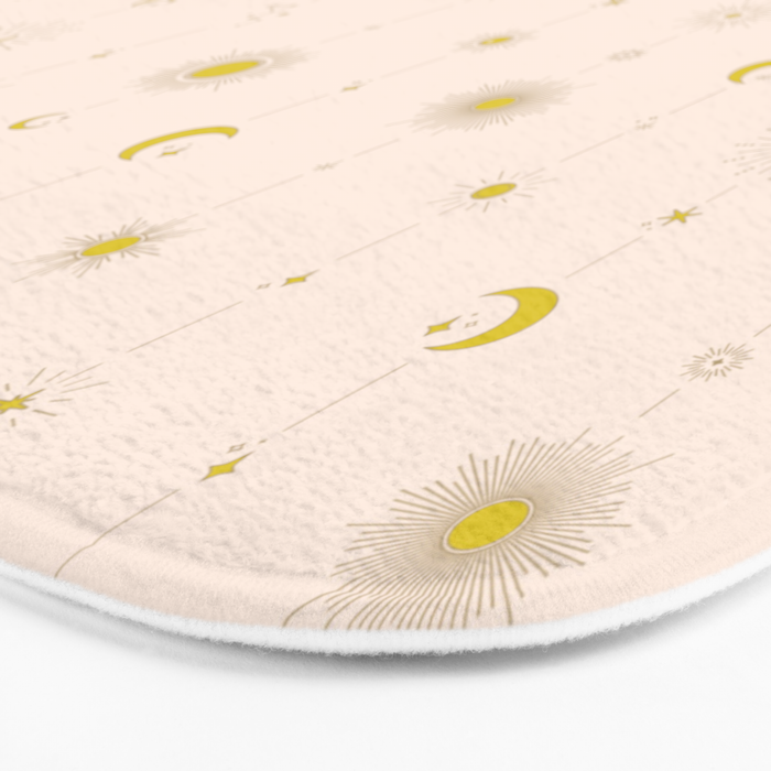 Sweet Celestial Stripes Bath Mat Gallery Image 3
