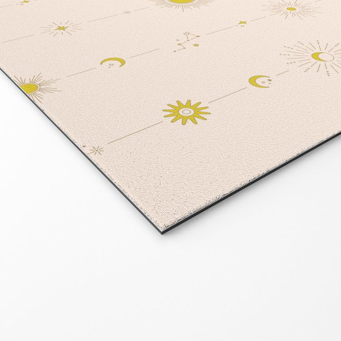 Sweet Celestial Stripes Welcome Mat Gallery Image 2