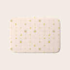Sweet Celestial Stripes Bath Mat Gallery Image 1