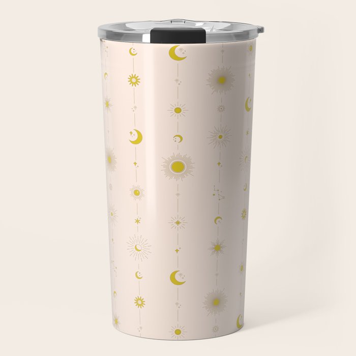 Sweet Celestial Stripes Travel Mug Gallery Image 1