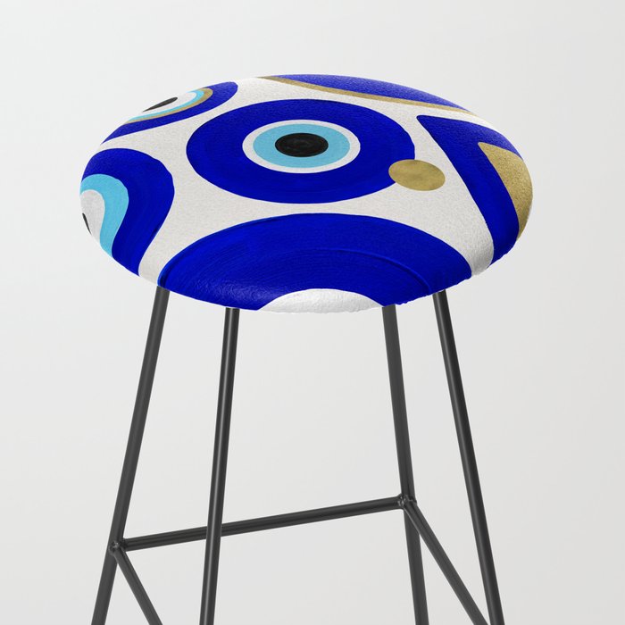 Evil Eye Charms on White Stool Gallery Image 2