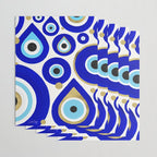 Evil Eye Charms on White Wrapping Paper Gallery Image 3