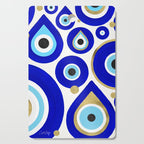 Evil Eye Charms on White Cutting Board Gallery Image 1