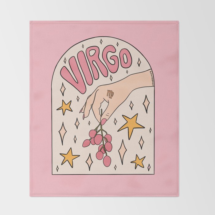 Virgo Lychee Throw Blanket Gallery Image 2