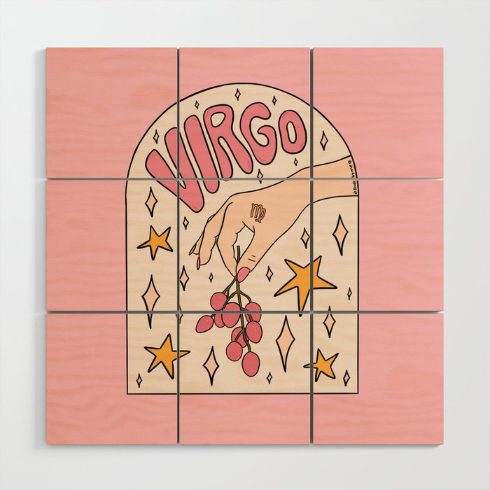 Virgo Lychee Wood Wall Art Gallery Image 1