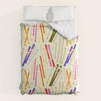 Colorful Winter Skiing Design Duvet Cover Gallery Image 6