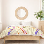 Colorful Winter Skiing Design Duvet Cover Gallery Image 3