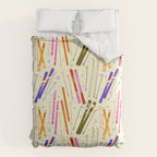 Colorful Winter Skiing Design Comforter Gallery Image 6